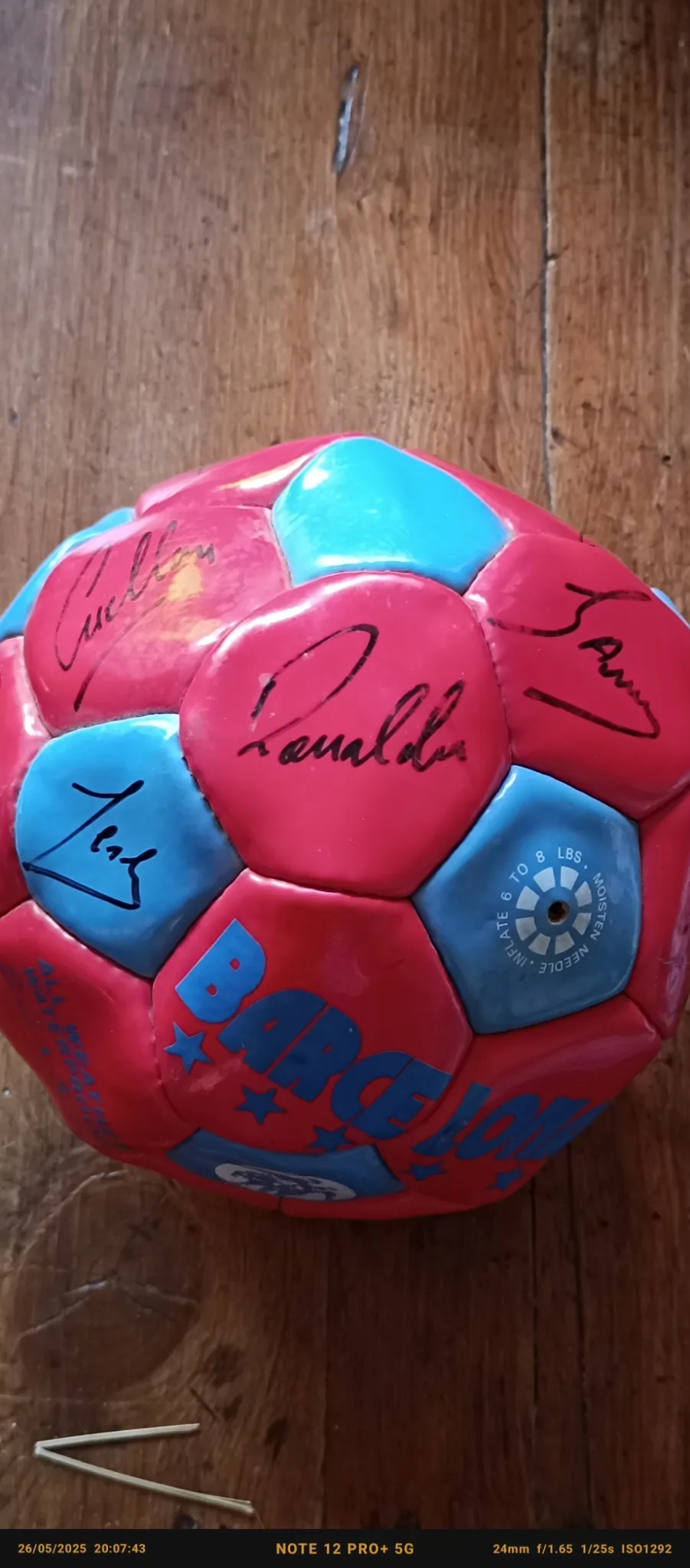Balón Barcelona firmado