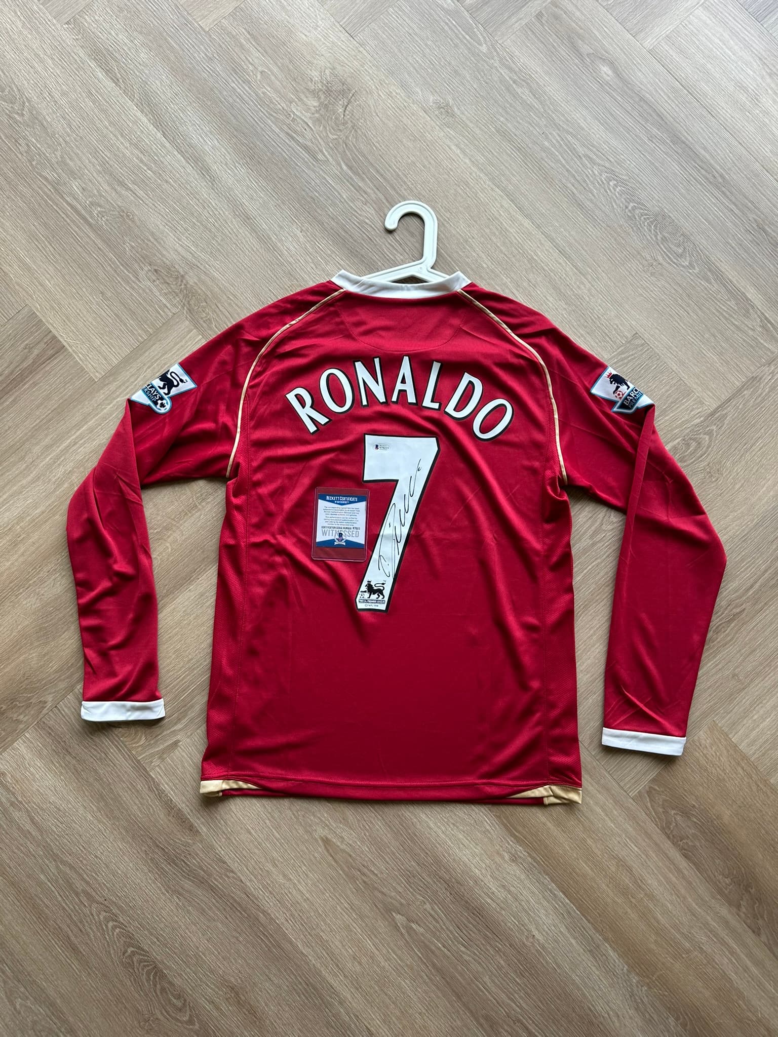 Hand signed jersey Cristiano Ronaldo (CR7), COA Beckett (BAS)