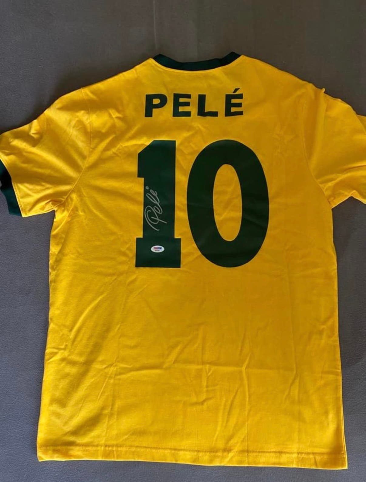 Gesigneerd Nationaal elftal shirt Brazilië Pele
