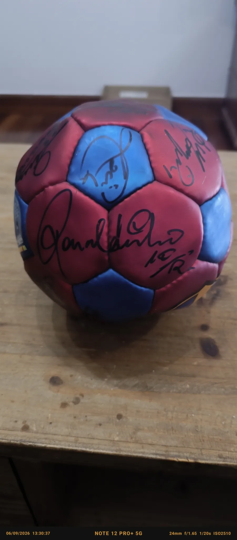 Balón Barcelona firmado
