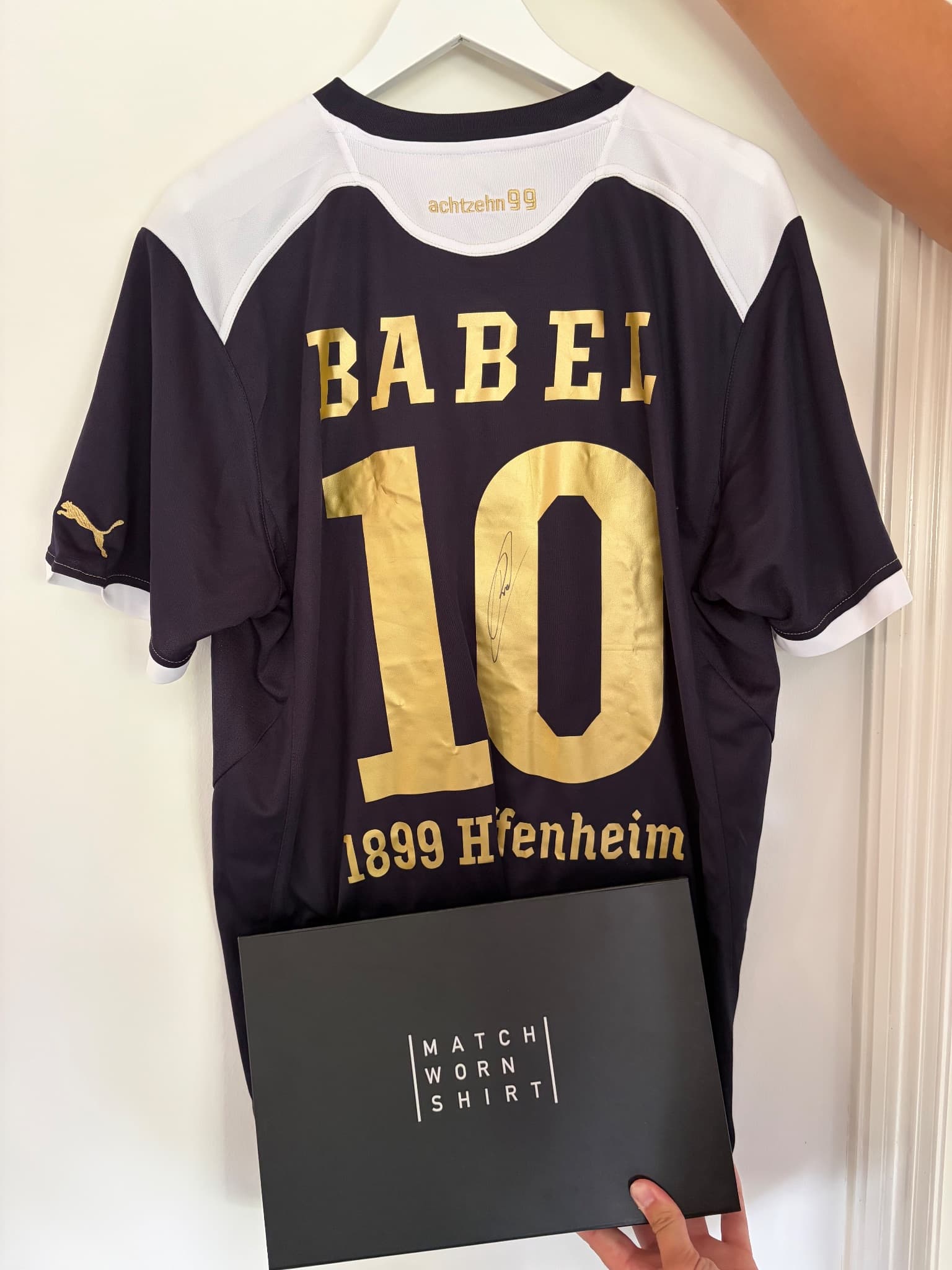 Matchworn Ryan Babel #10 TSG Hoffenheim shirt signed PUMA XL