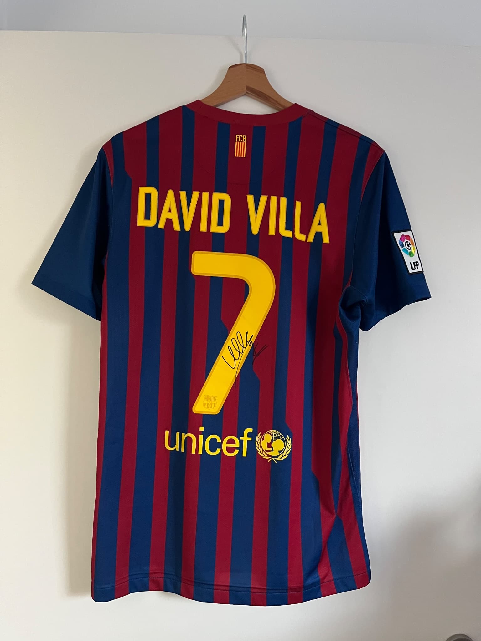Signed David Villa Barcelona