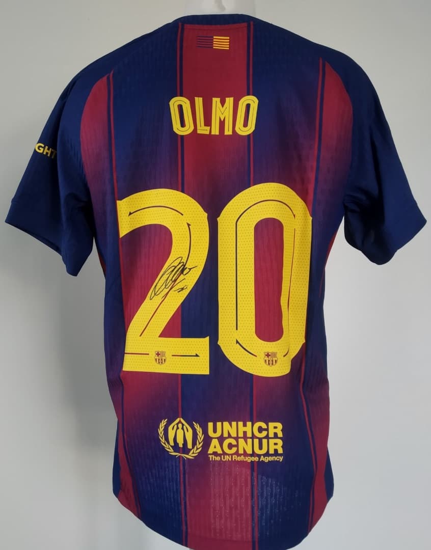 Dani Olmo Signed Champions League Jersey