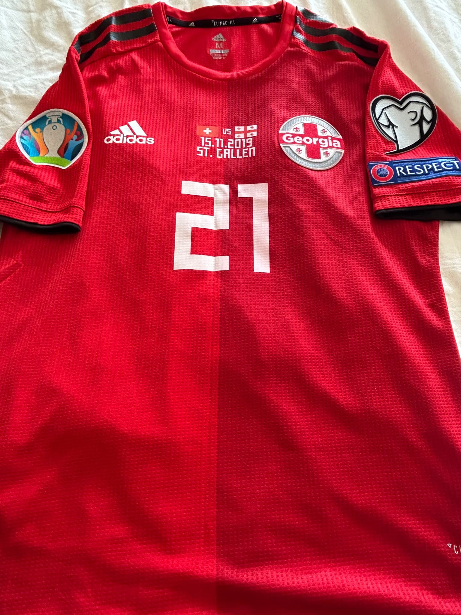 Matchworn shirt Georgië