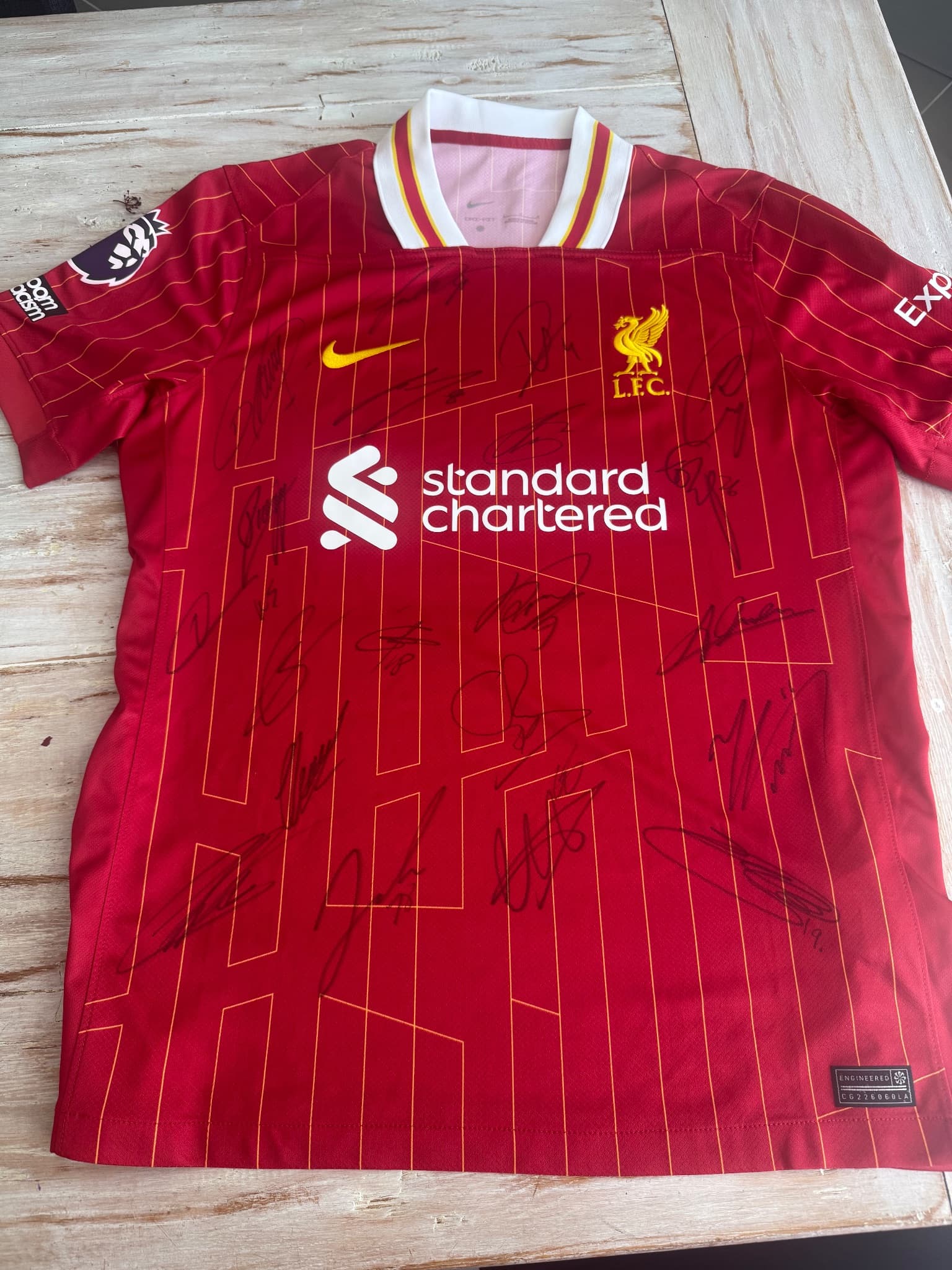 Liverpool 2024/2025 with autographs