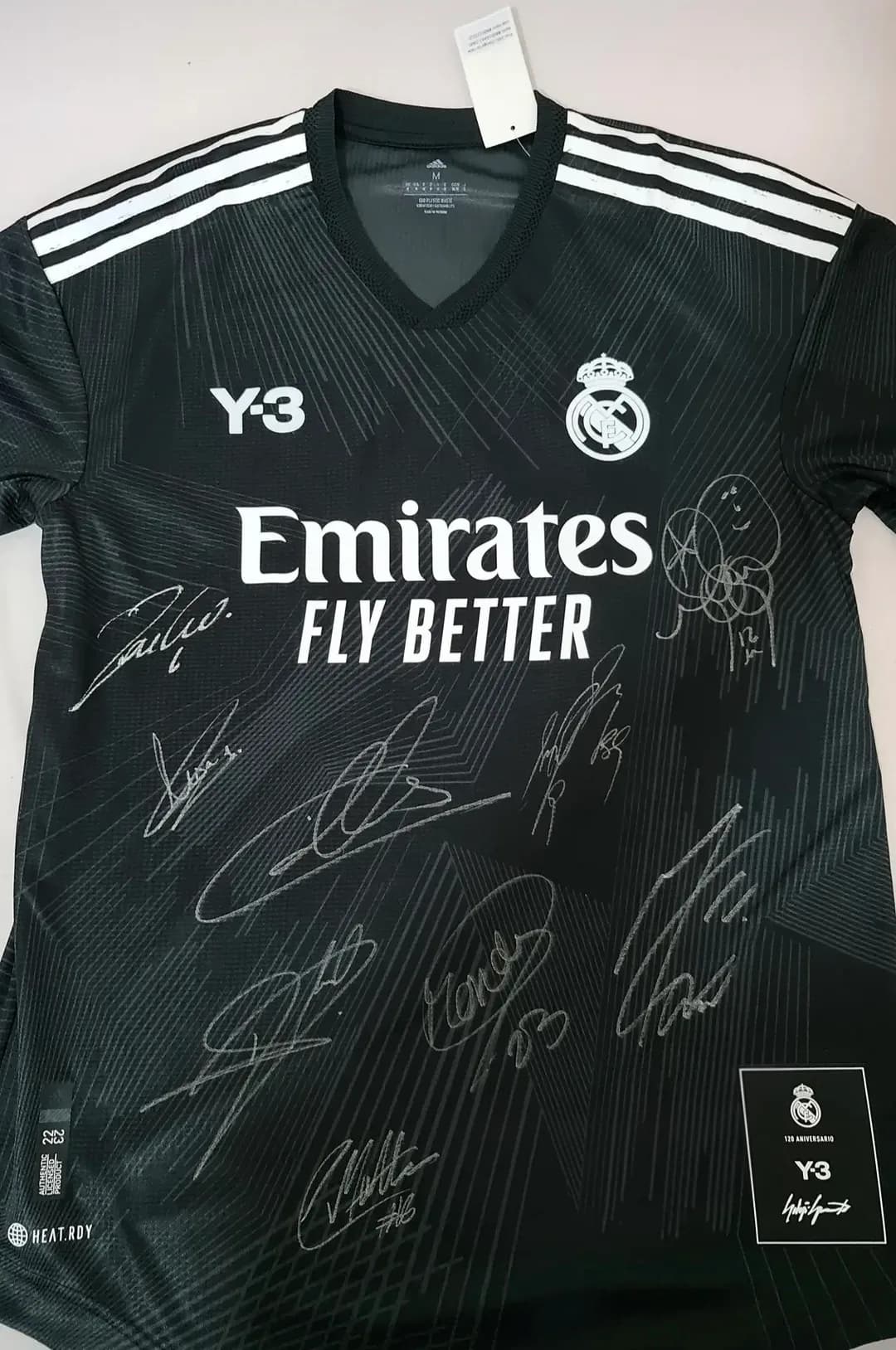 Camiseta Real Madrid Y-3 120 Aniversario Firmada