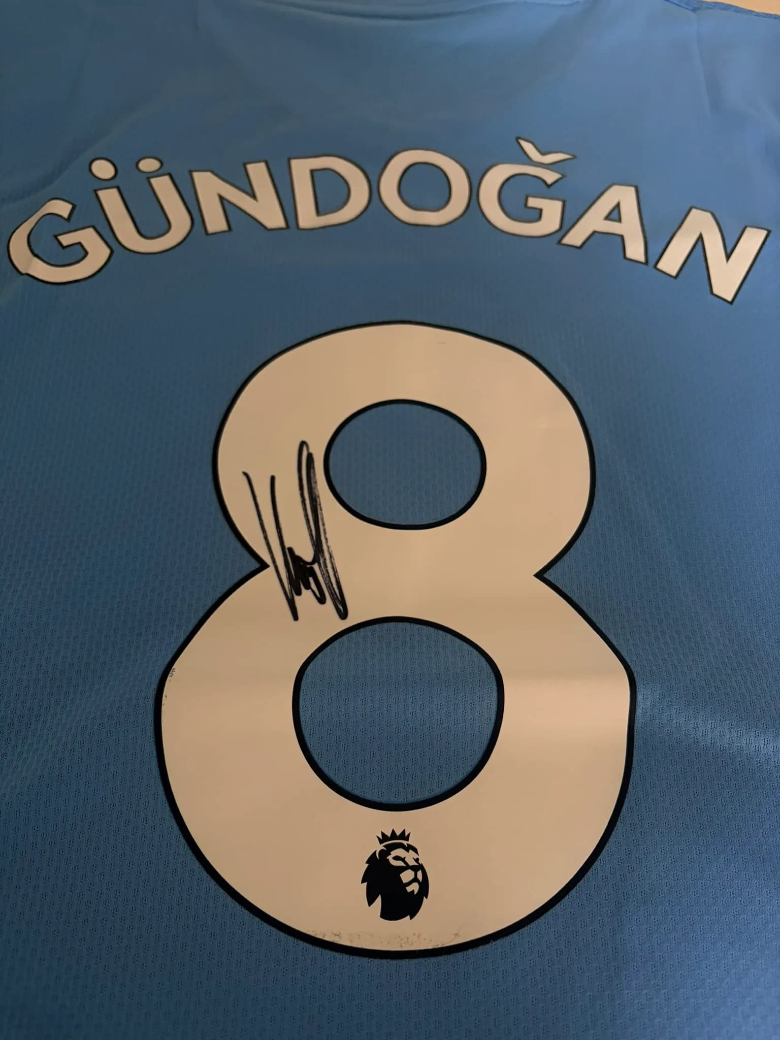 Man City shirt - #8 Gündogan signed