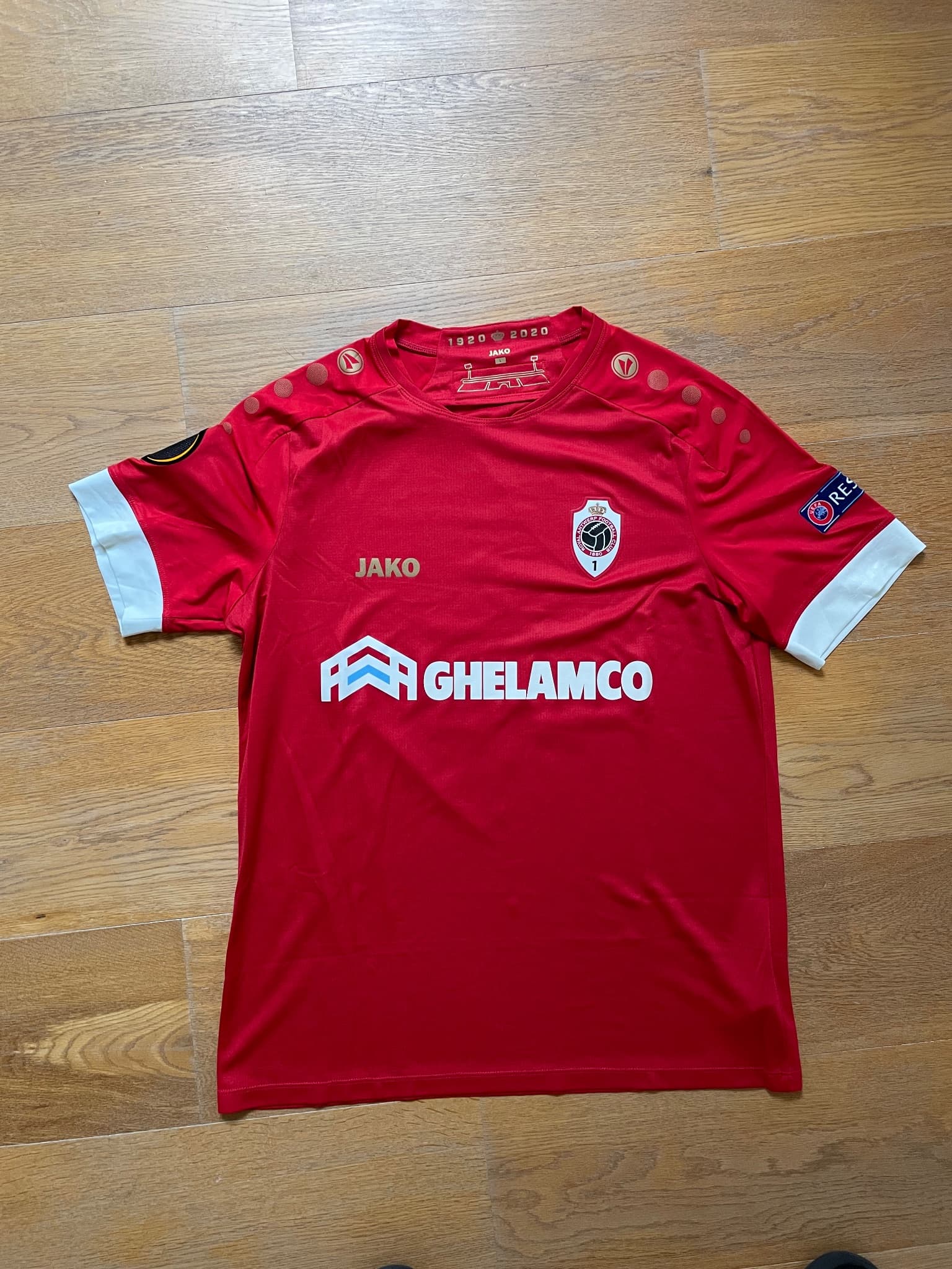 Royal Antwerp FC matchworn Europa league vs Tottenham Hotspur