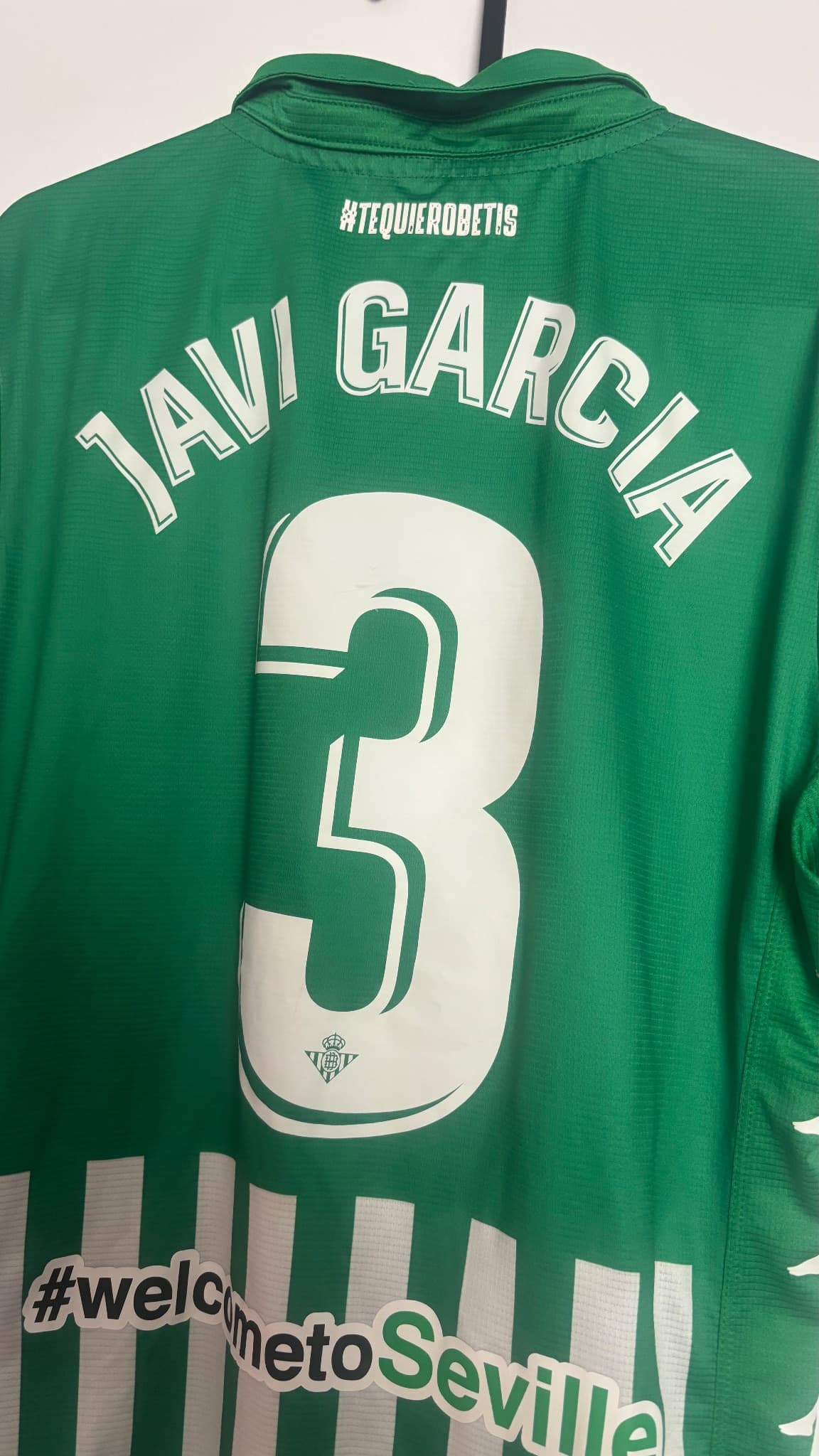 Camiseta Real Betis 2019/20 Kappa Kombat GARA Javi García 3 - Preparada para partido XL