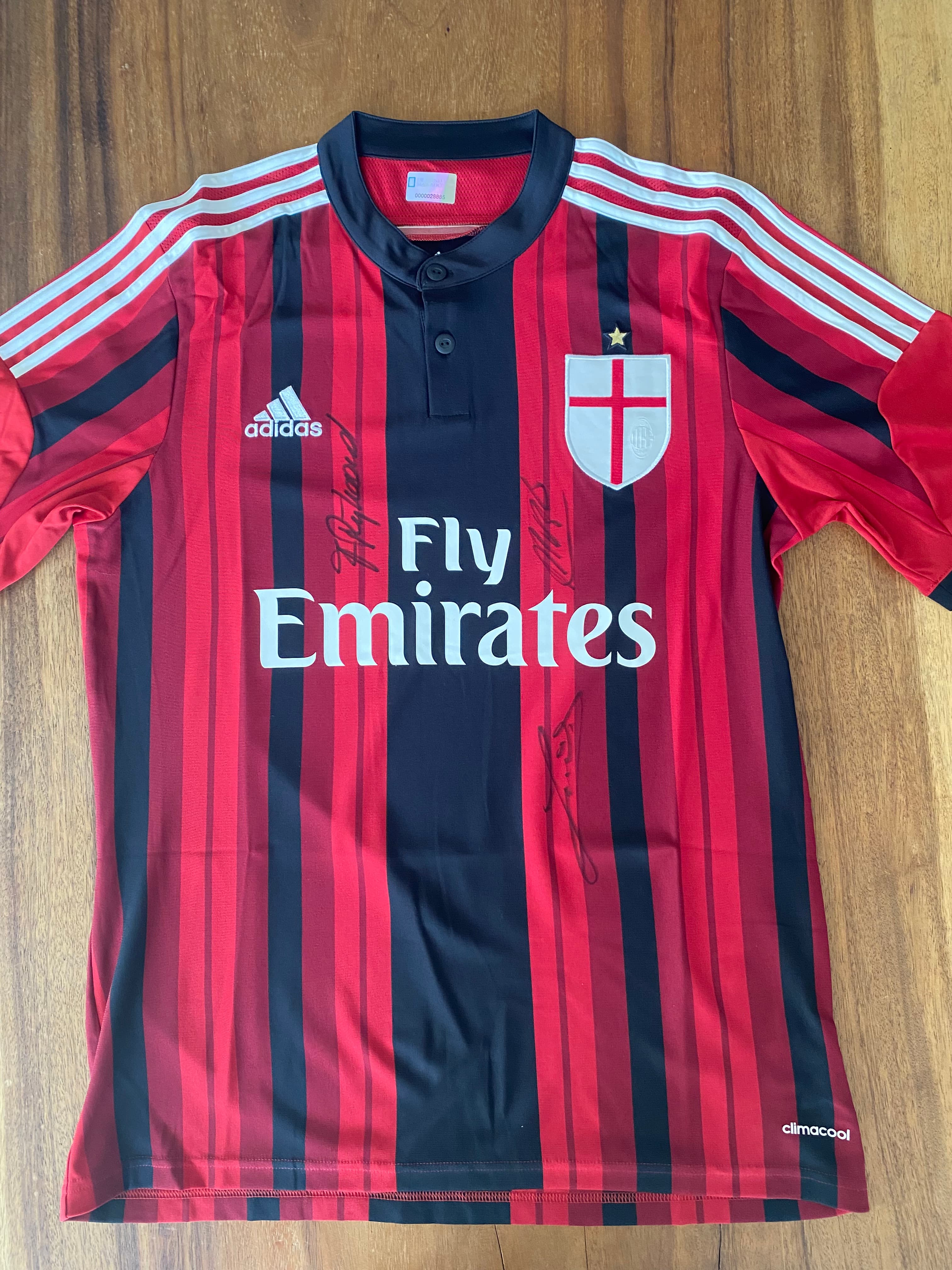 Gesigneerde AC Milaan shirt door super trio
