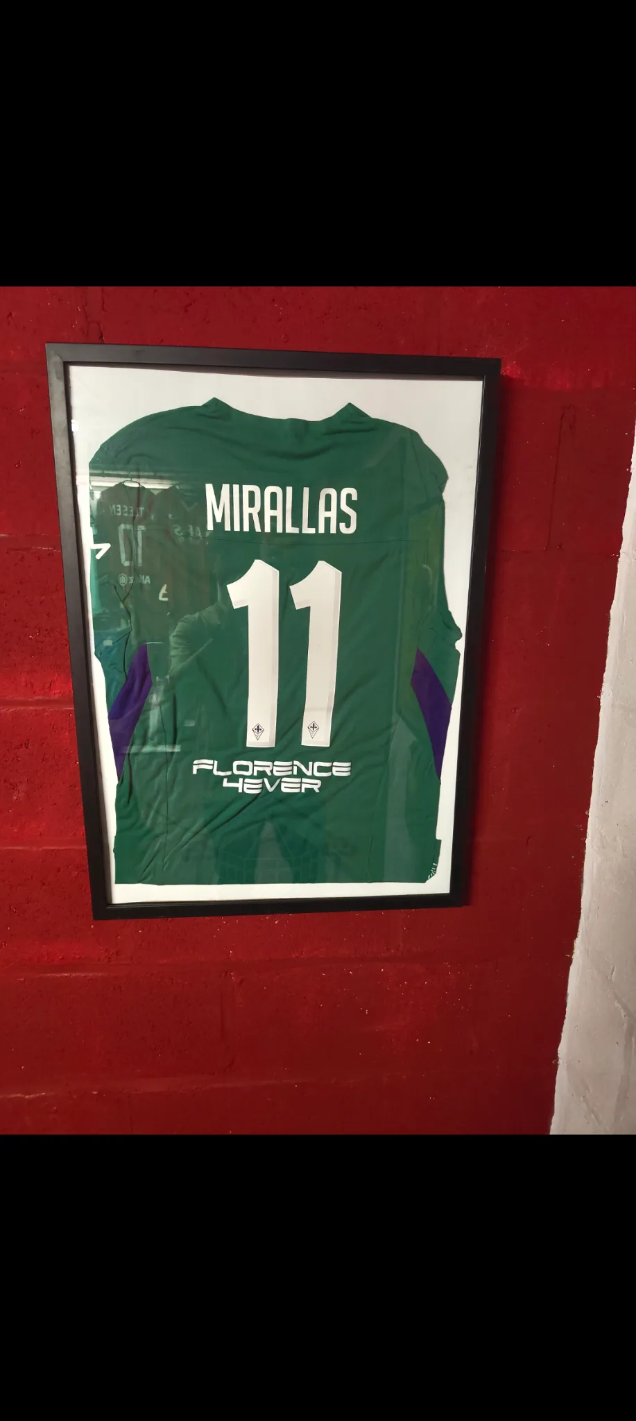 Match issued shirt - Kevin Mirallas / Fiorentina