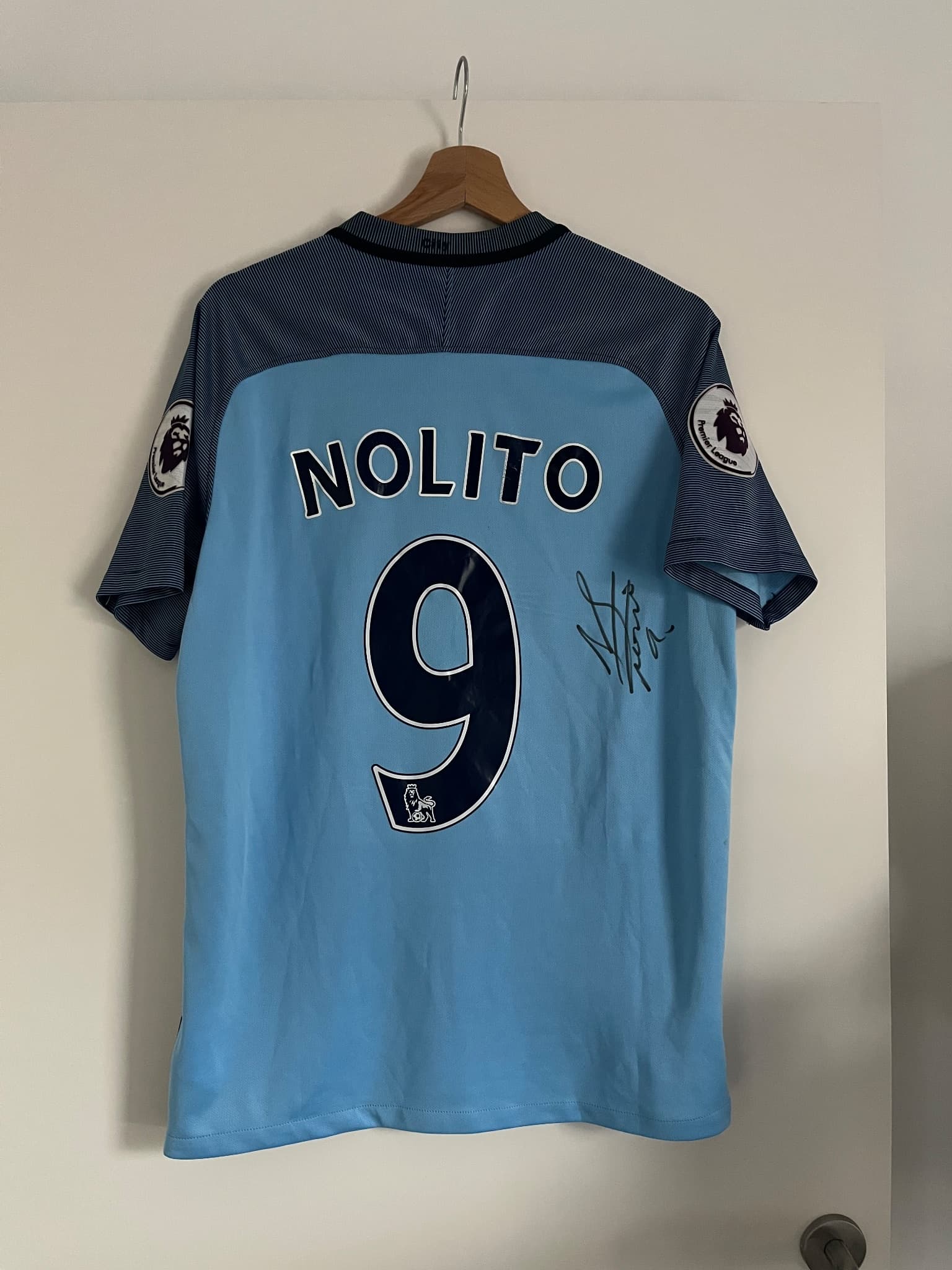 Signed Nolito Man City