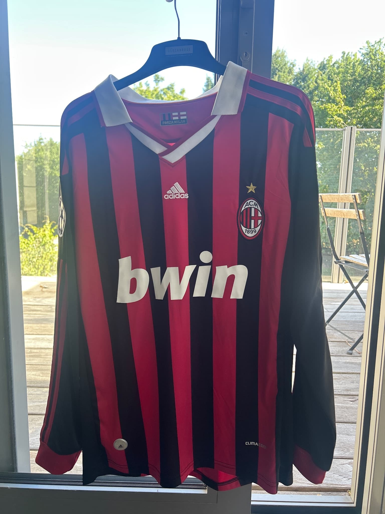 ac milan 2009/2010 season champions league shirt