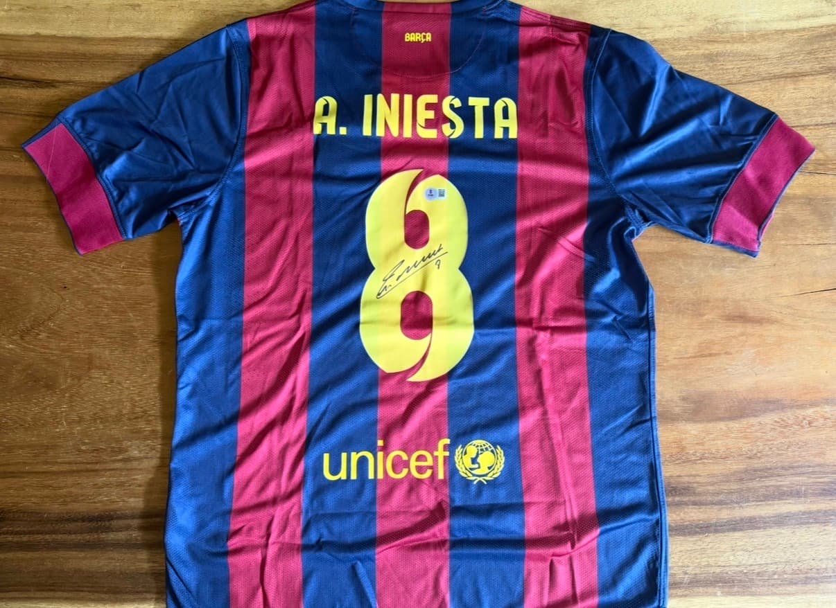 Signed Barcelona shirt season 2014-2015 with Beckett