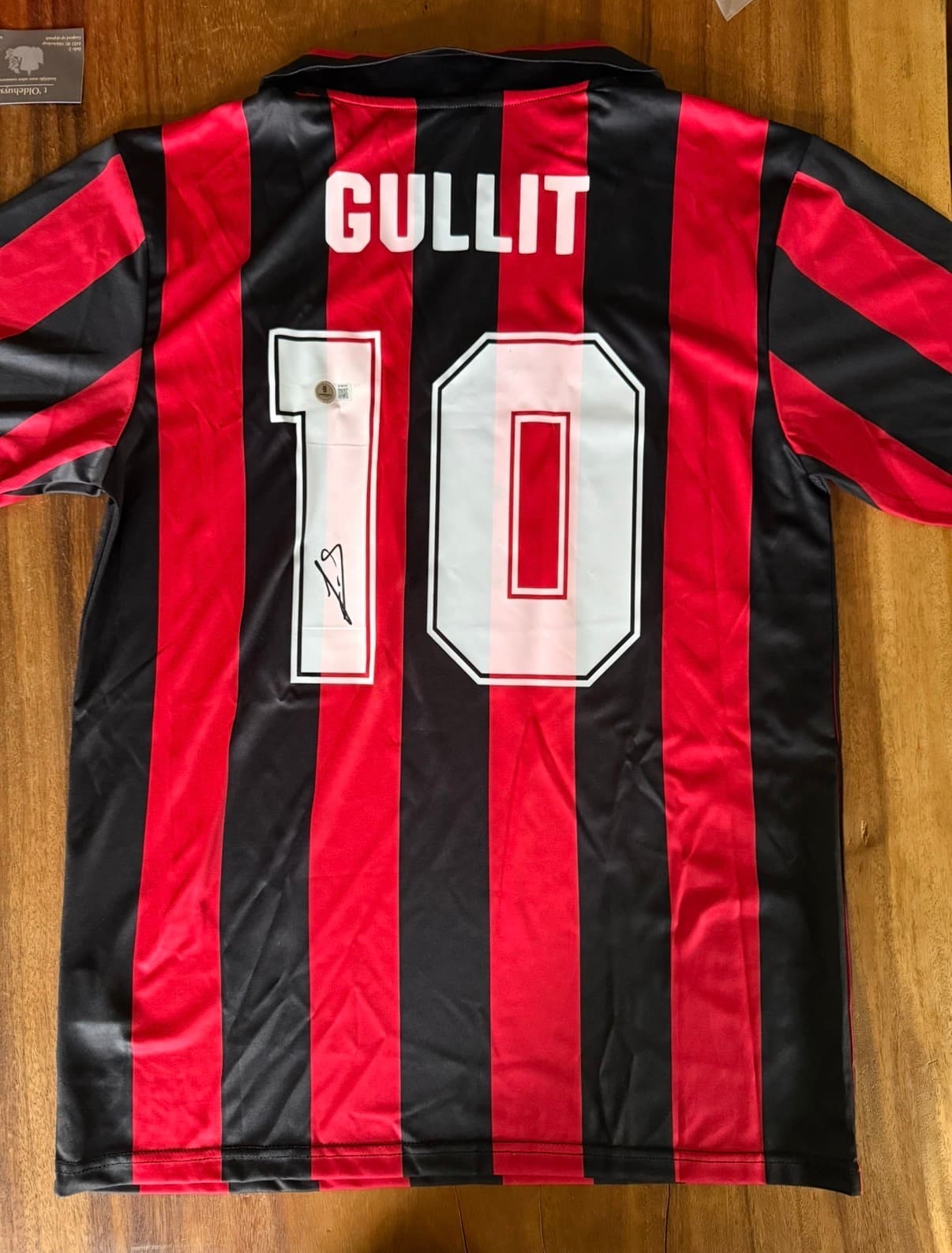 Gesigneerde AC Milaan shirt Gullit