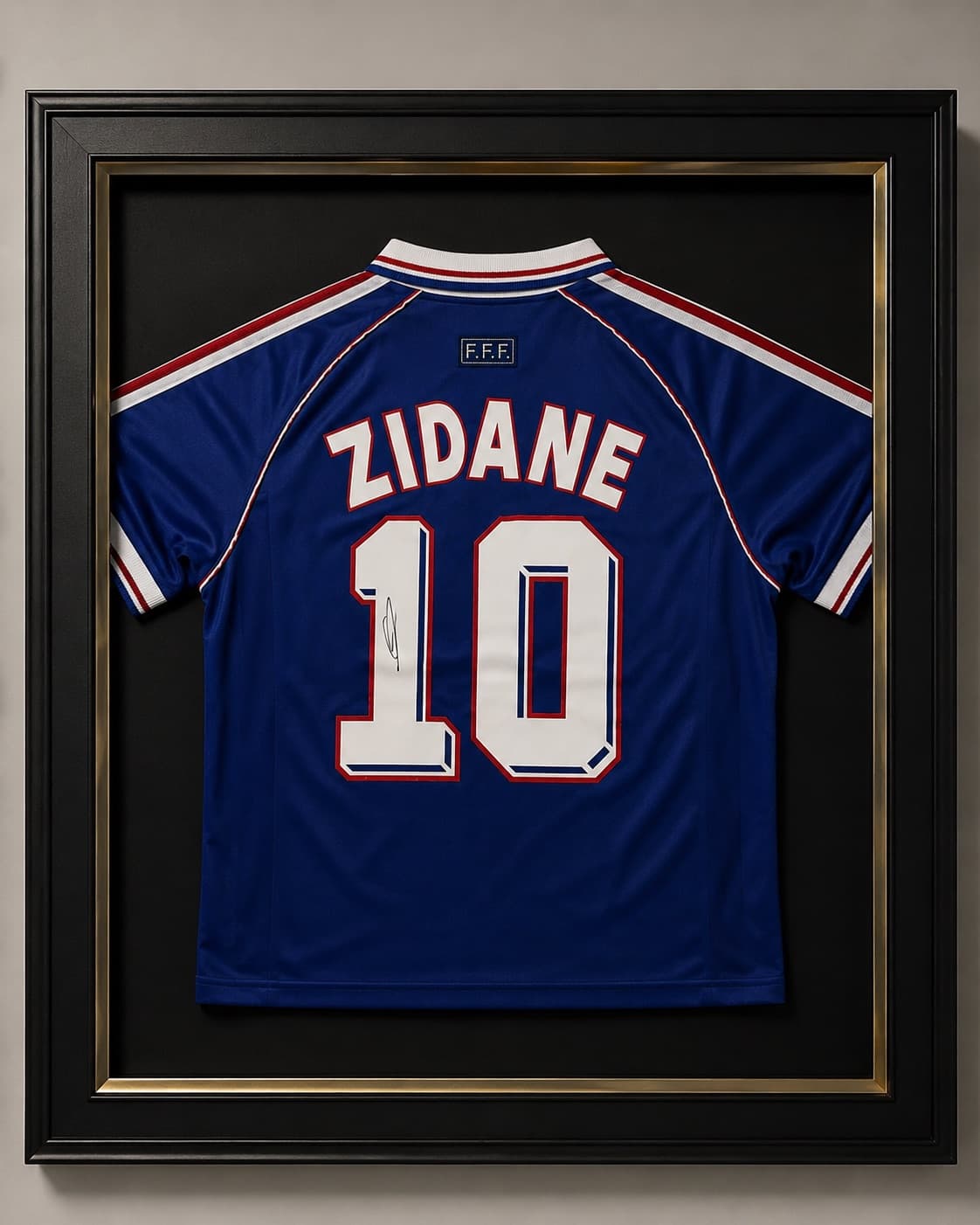 France 1998 Zidane Signed Fan Shirt