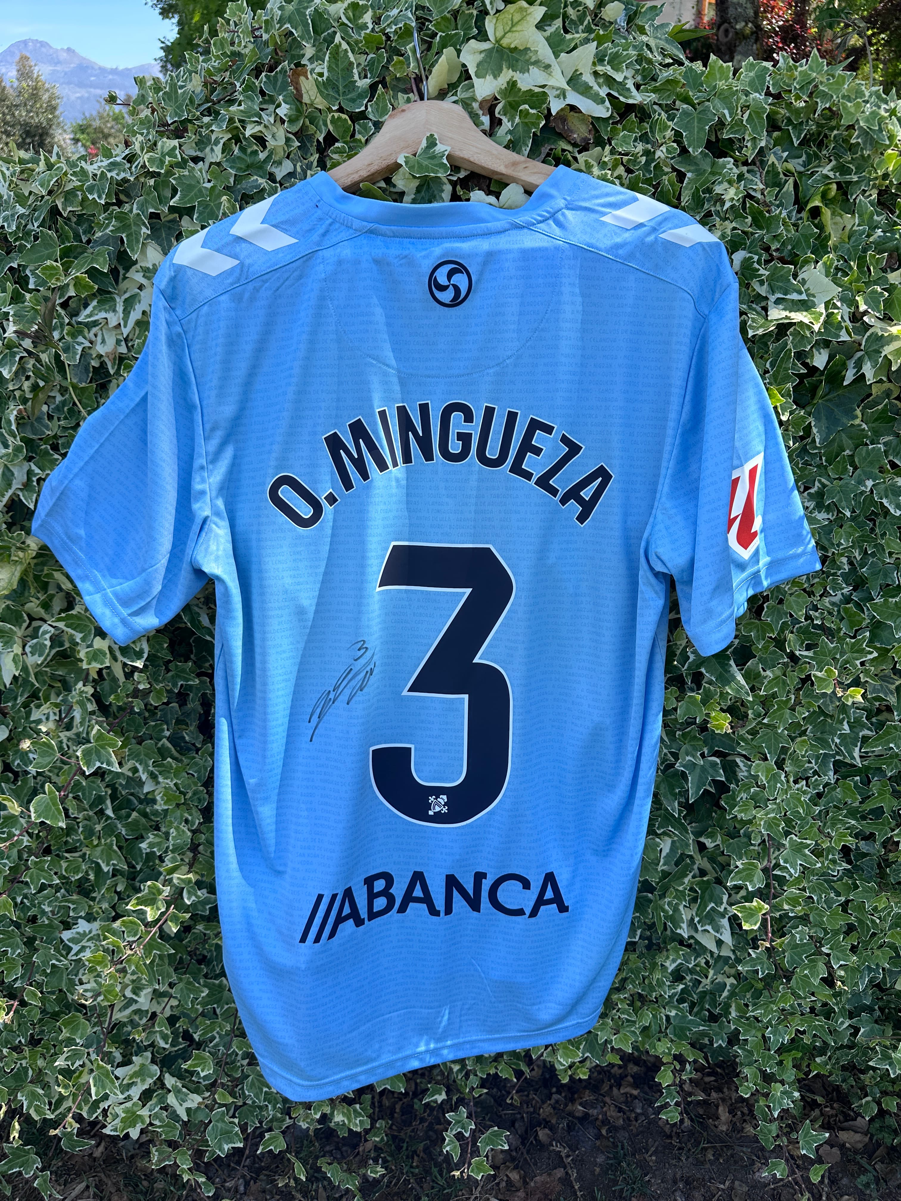 Camiseta Celta de Vigo Mingueza firmada 3 – Oficial temporada 2024/2025 (Talla L)