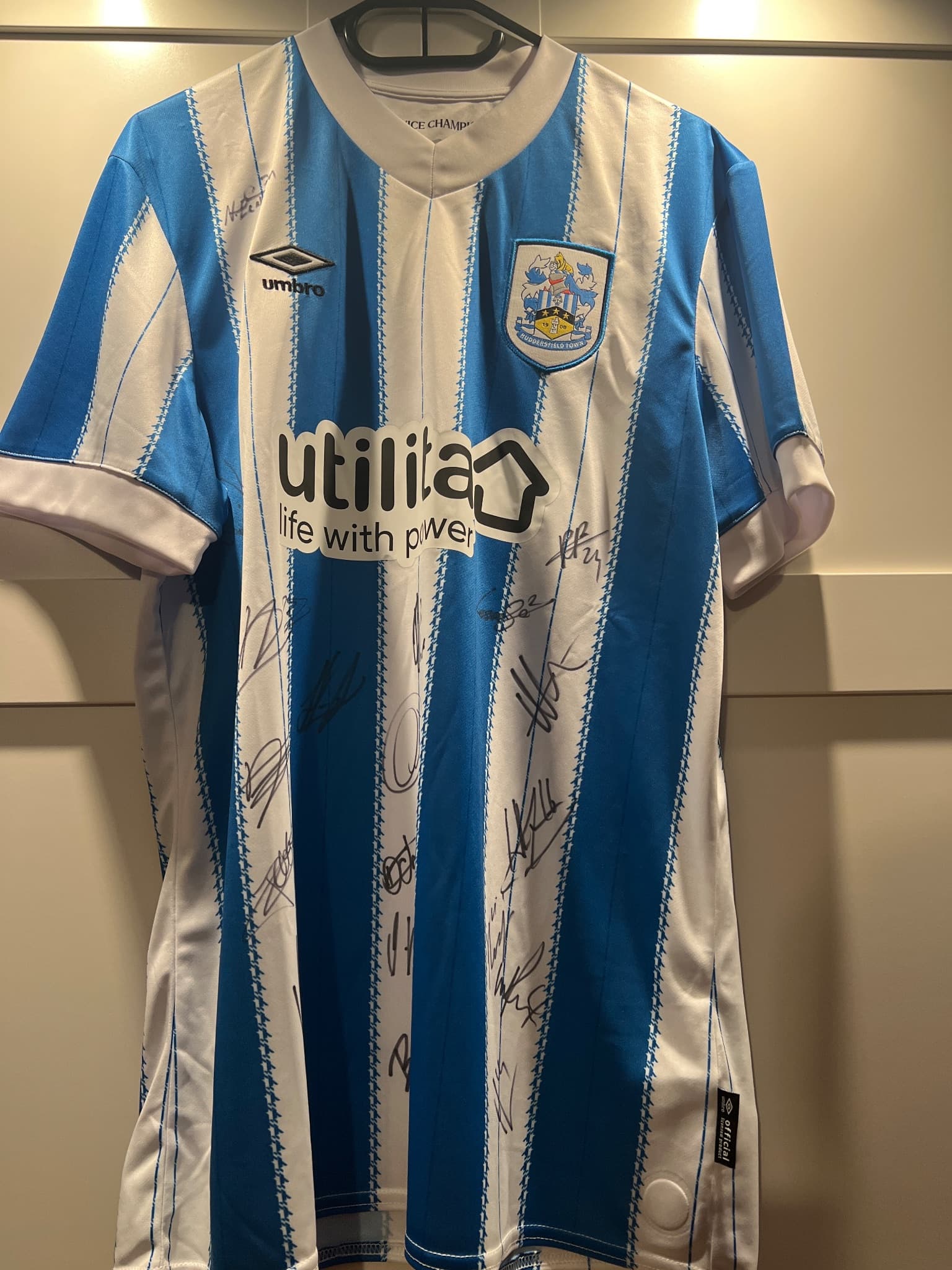 Huddersfield Town 2024/25 Squad Signed Shirt - Umbro