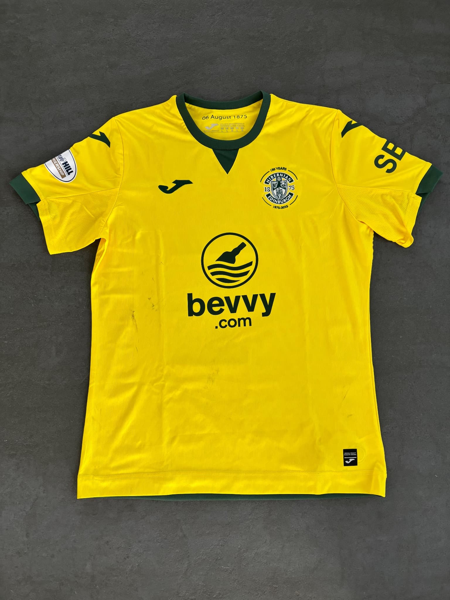 Hibernian, Jack IREDALE, signed, matchworn, coa