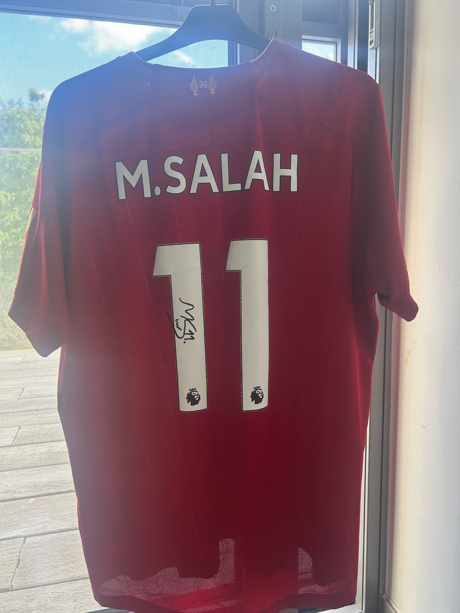 signed Mohammed Salah shirt 2019/2020