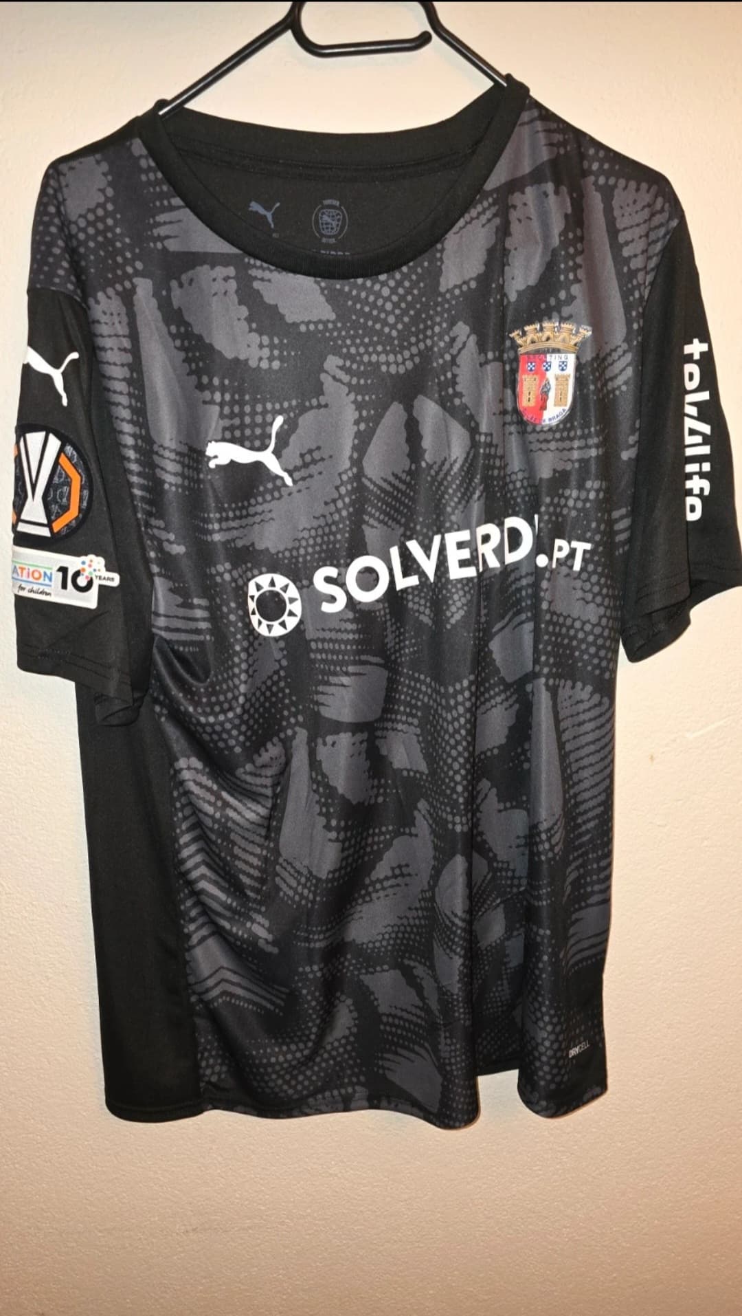 Thiago Sá Braga Match Issued Shirt vs KRC Genk - Europa League - SIGNED